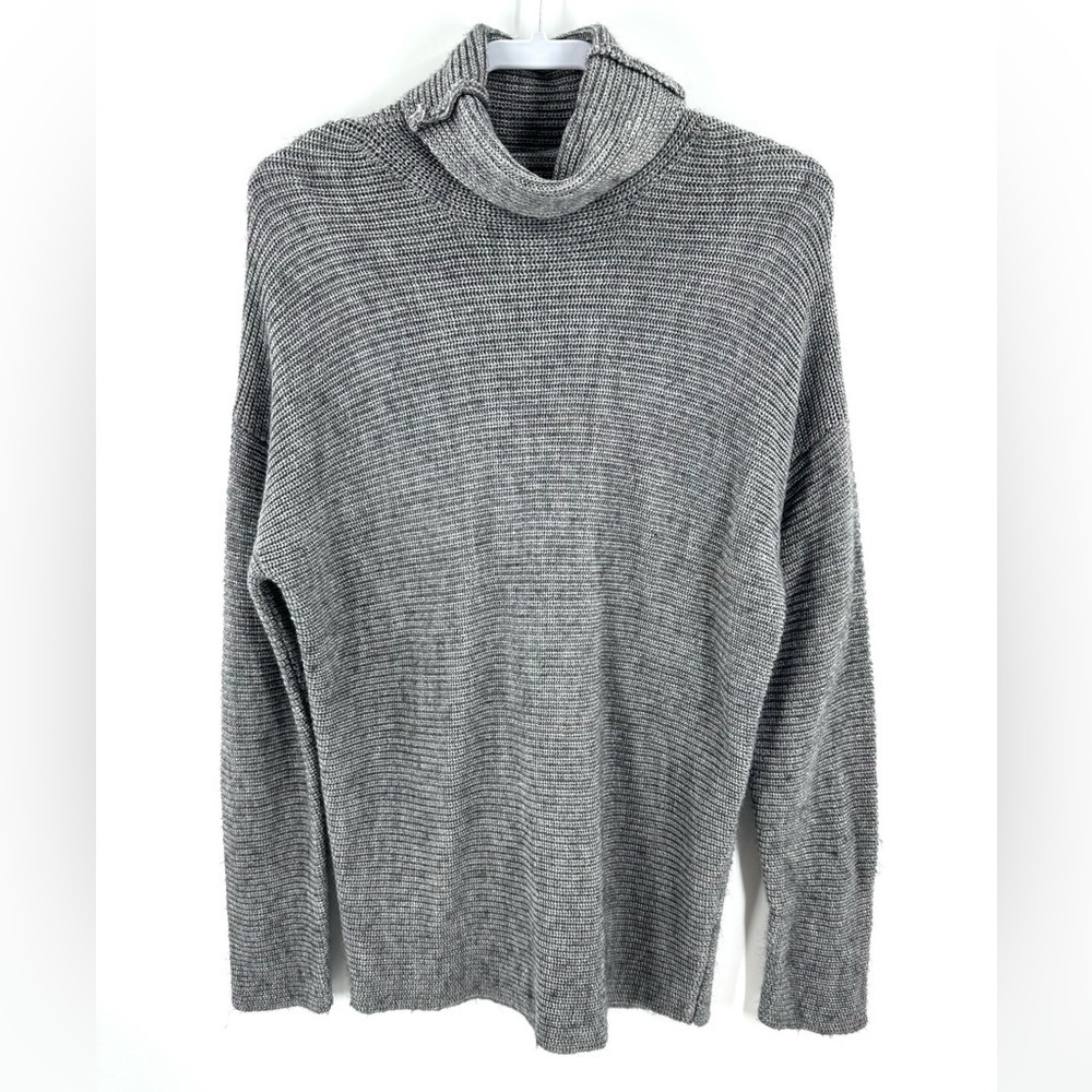 Lovers + Friends Turtleneck Sweater Women Small Wool Blend Ribbed Oversized Cozy - Picture 2 of 10
